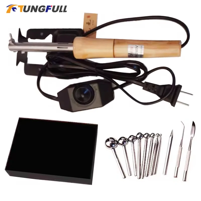 DIY Fabric Flower Making Tools Flower Iron Tool Set 220V Artificial Flower Ironi