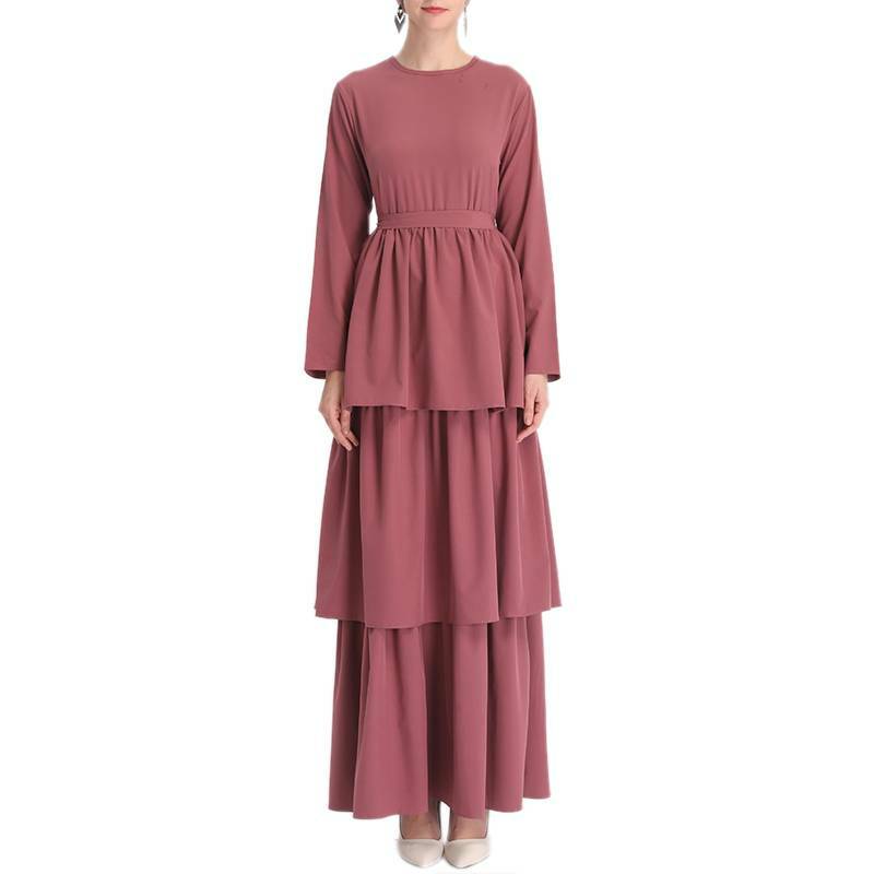 Frauen Muslimische Maxikleid Cocktail Abendparty Kaftan Islamische Abaya Kleider