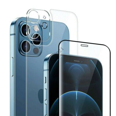 Tempered Glass Front Back And Camera Protector HD For iPhone 14 13 12 11 Pro Max