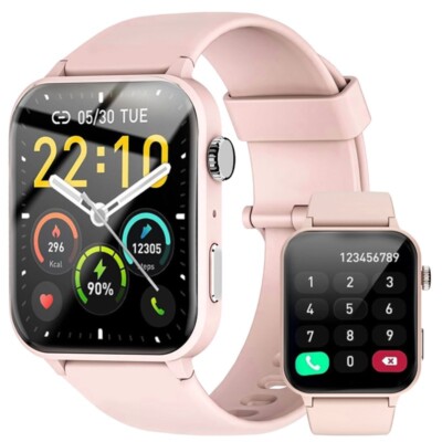 Smart Watch Women Waterproof Heart Rate Bluetooth Call for Samsung iOS&Android