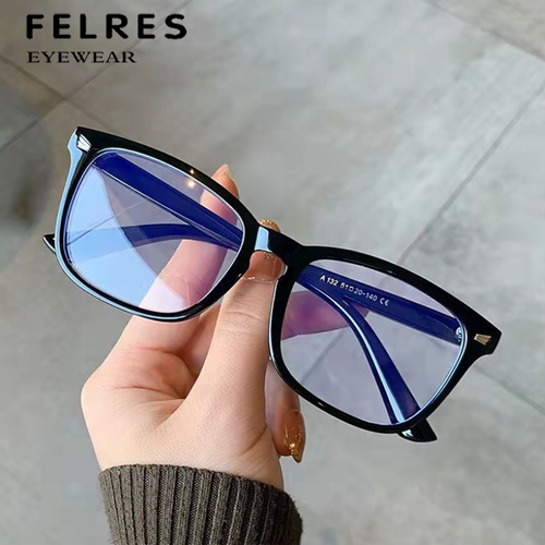 Square Anti Blue Light Eyeglasses For Men Women Clear Lens Glasses Frames Hot