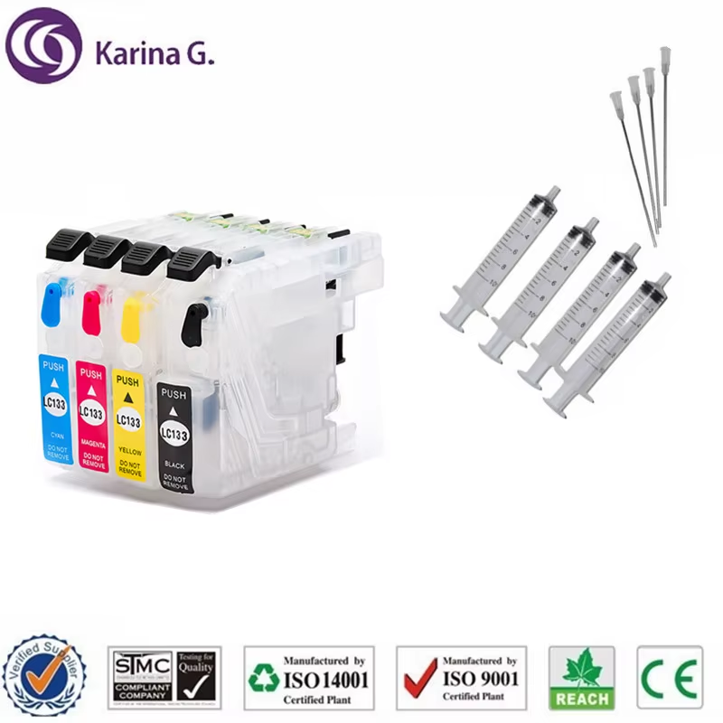 4PCS Refillable ink cartridge for LC133 with ARC chip for MFC-J4410DW MFC-J451