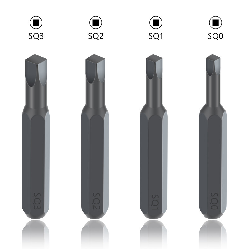 Hex 4mm magnetic Micro Screwdriver Bits Square SQ0 SQ1 SQ2