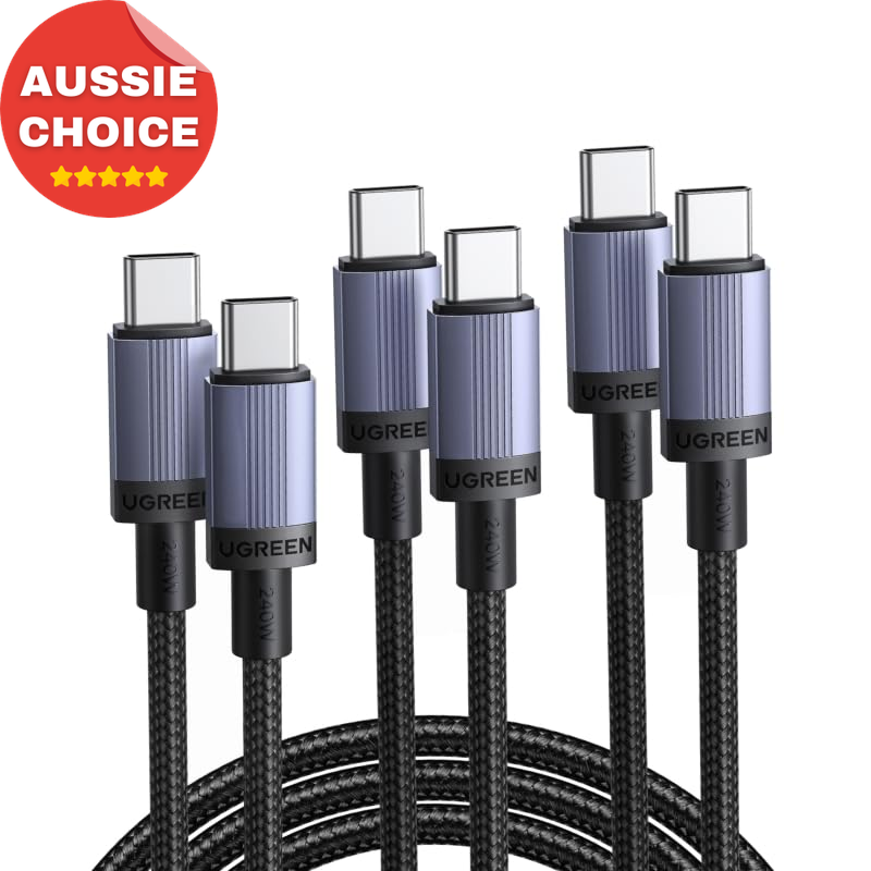 240W 2M USB C to USB C Cable 3 Pack PD Fast Charging Type C Cord Compatible
