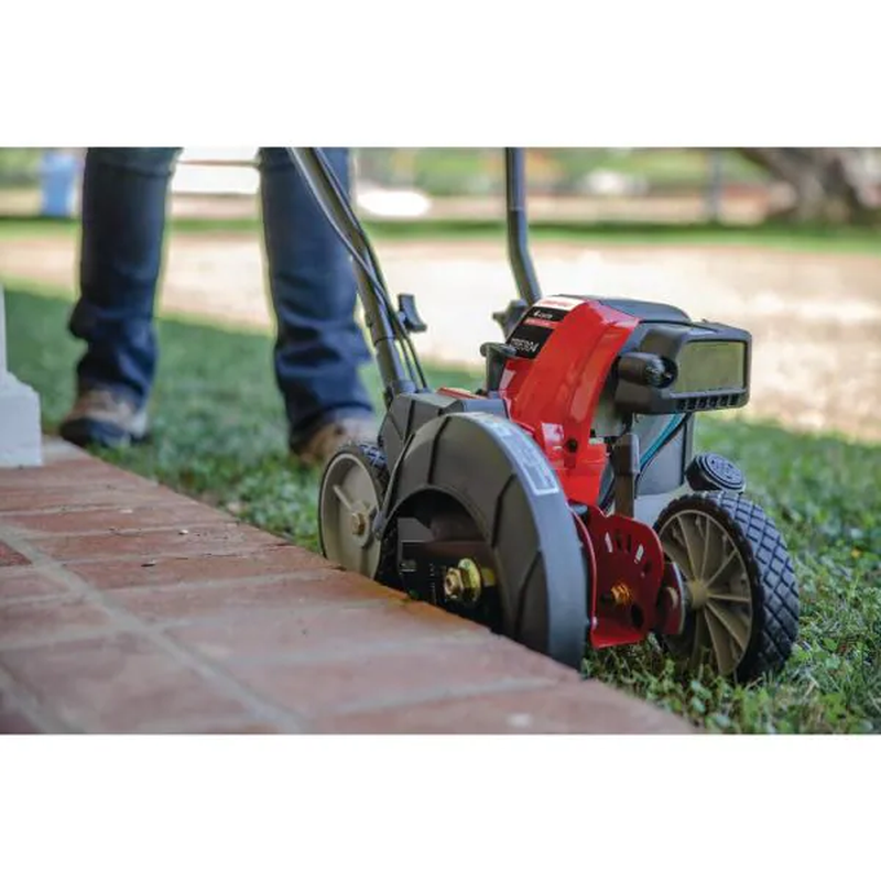 Troy-Bilt Walk Behind Gas Edger Adjustable Cutting Depth Translucent Fuel Tank