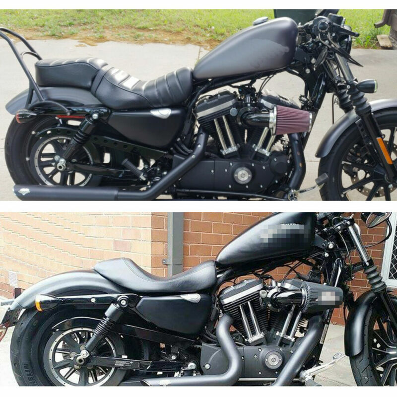 267mm 10" Shocks Absorber For Harley Sportster XL 883 1200 48 72 Lowering Black 