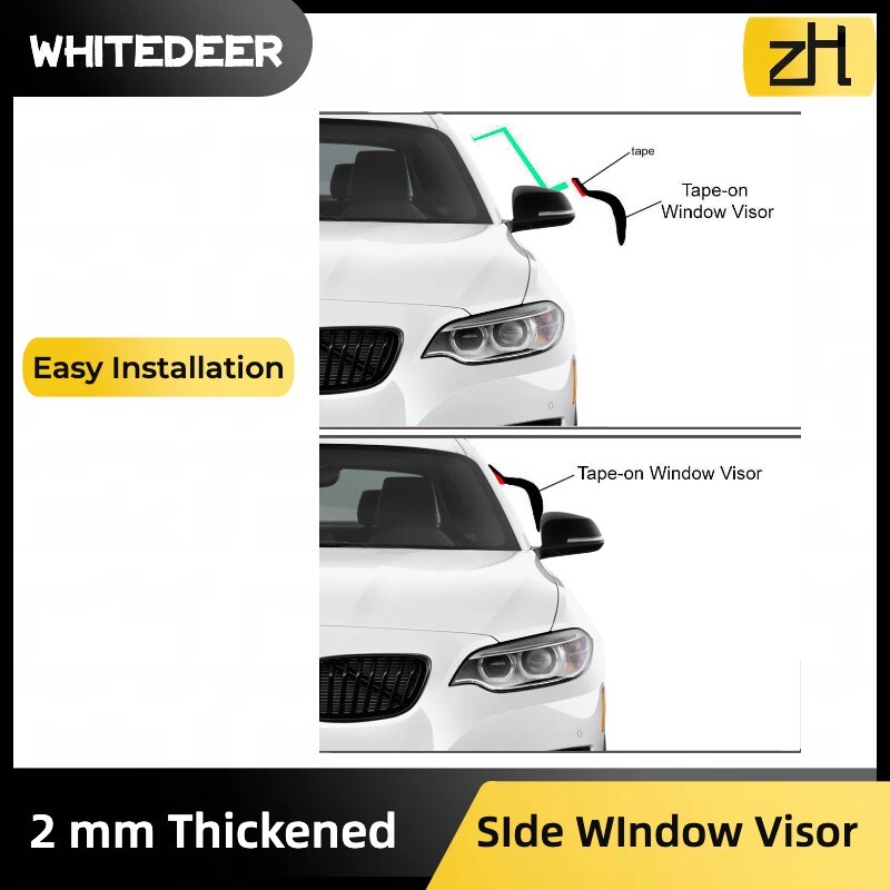 Fits for 95-04 Toyota Tacoma Regular Cab Window Visor Sun Rain Deflector Guard