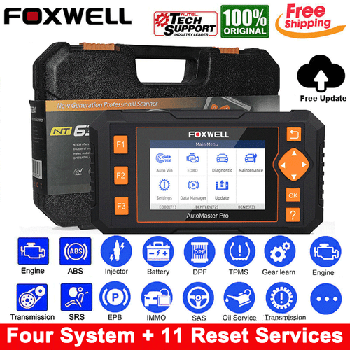 Foxwell NT634 Pro Car OBD2 Diagnostic Scanner Code Reader Full System TPMS DPF