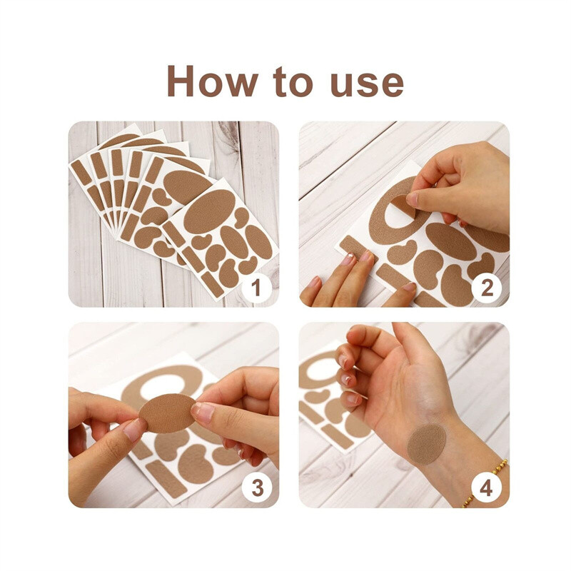 55Pcs Anti-wear Heels Stickers Moleskin Tape for Feet Blisters Adhesive Pads USA