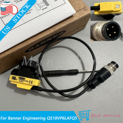 NEW For Banner Engineering QS18VP6LAFQ5 Photoelectric Laser Sensor 10-30VDC PNP