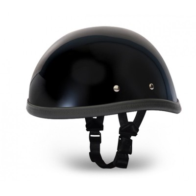 Novelty Motorcycle Helmet GLOSS Black Eagle Style by Daytona- 8 Sizes To Choose!