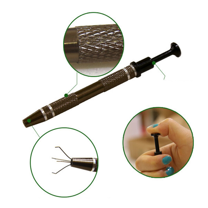 4 Prong Bead Pickup Tool Gem Jewelry Small Part PickerUpper Grabber