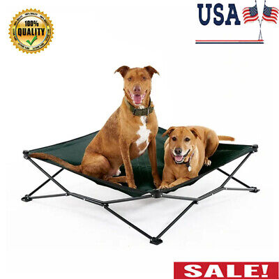 Elevated Travel Dog Pet Cat Bed Foldable Portable Indoor Outdoor Camping King