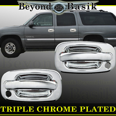 1999-2006 CHEVY SILVERADO Std/Ext Cab Chrome Door Handle COVERS 2dr w/Keyholes