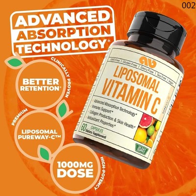 High quality vegetarian liposome vitamin C 1000mg capsules