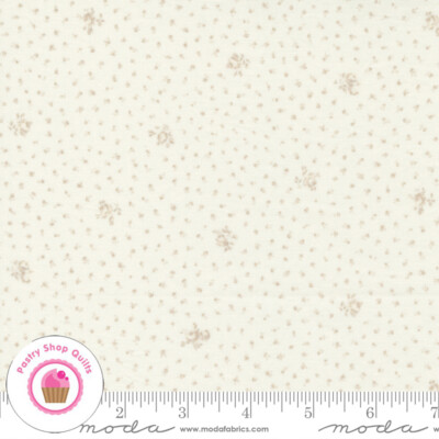 Moda GRACE 18724 11 Ivory Floral  BRENDA RIDDLE Quilt Fabric SHABBY CHIC