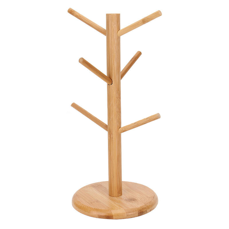 Tassenbaum Brezelständer Tassenständer  aus Holz für 6 Tassen Becher Büro  Küche