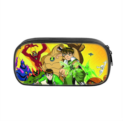 BEN 10 Pencil Pouch Cases Bags with Zipper Multi-Purpose Cosmetics Bag
