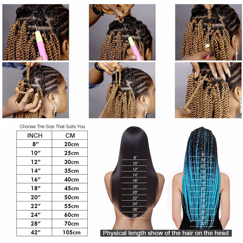 Cool Lady Afro Kinky Bulk Hair Marley Twist Crochet Braid Effortless Braiding