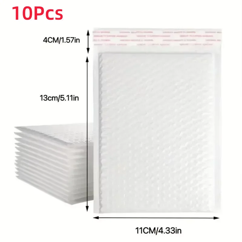 200Pcs White 4-Layer Bubble Mailers Self Seal Waterproof Poly Shipping Envelope