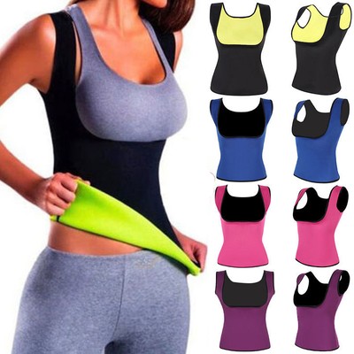 Women Sport Sweat Sauna Vest Body Shaper Slim Waist Trainer Cincher Shapewear EN