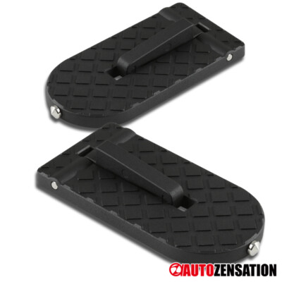 2PC Folding Car Foot Step Pedal Ladder Latch Hook Truck Door Roof Assists