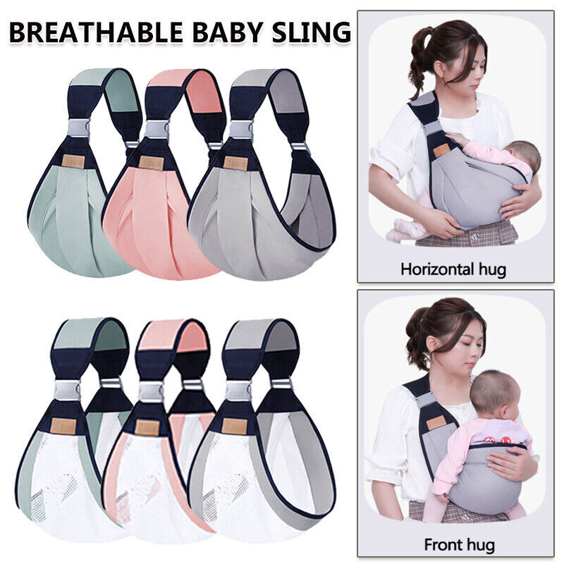 Baby Sling Dual Use Wrap Nursing Cover Carrier Breastfeeding Mesh Fabric Type US