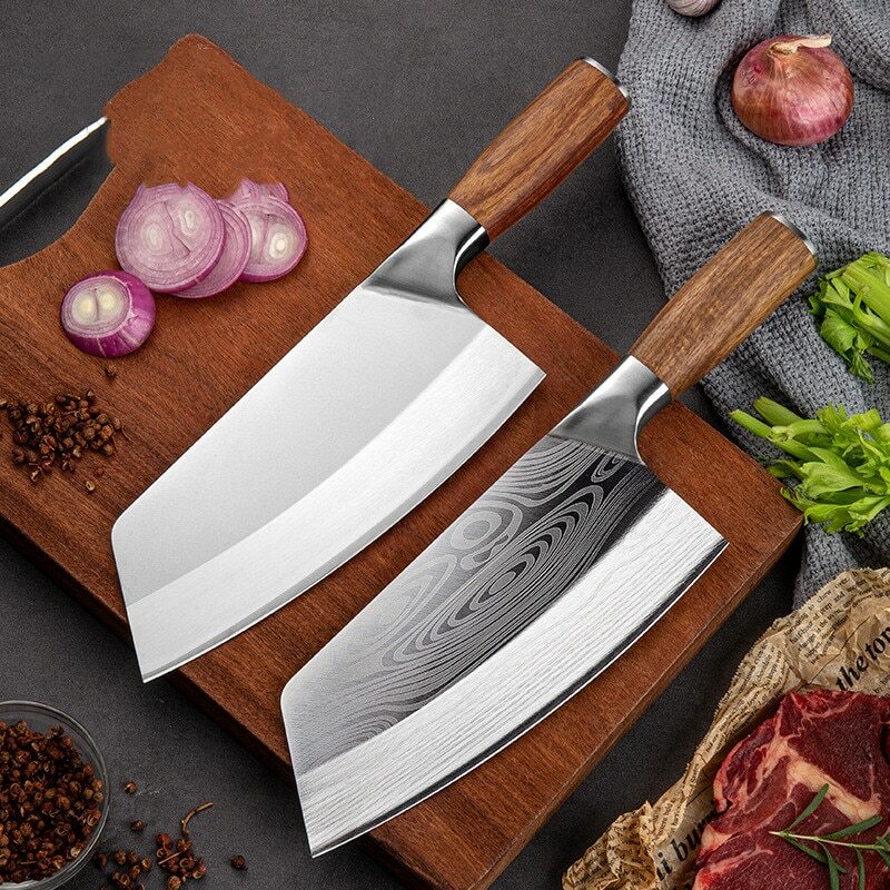 Küchenmesser Cleaver Edelstahl Chef Schneiden Schneiden Scharfe Messer