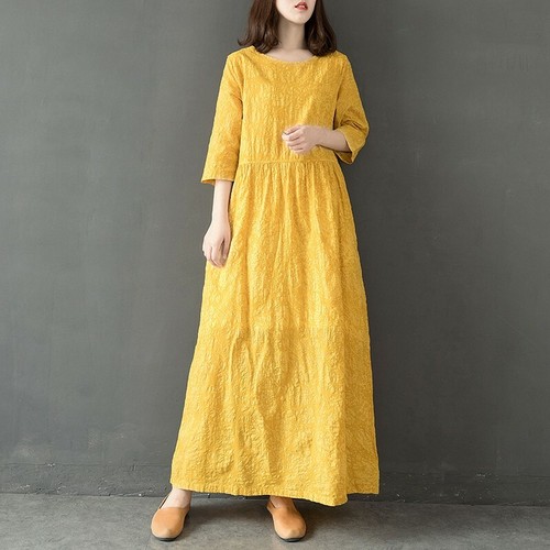 Linen maxi dress Loose linen dress Linen dress Washed linen dress Long linen dress Linen loose dress with long sleeves in maxi length