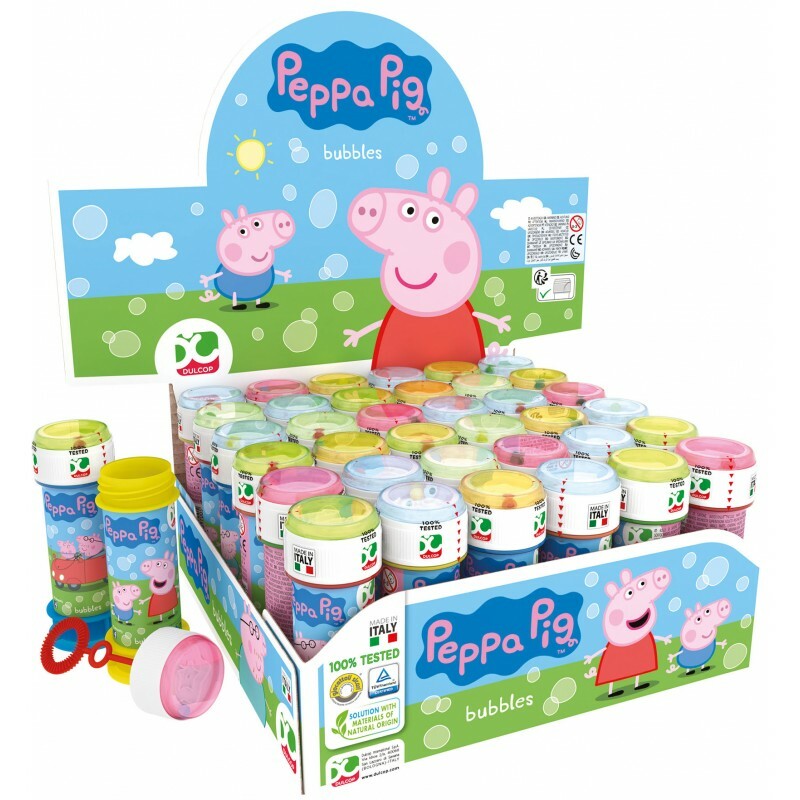 Bolle Di Sapone Peppa Pig Confezione 36 Pz Flacone 60 Ml Gadget Party hmj