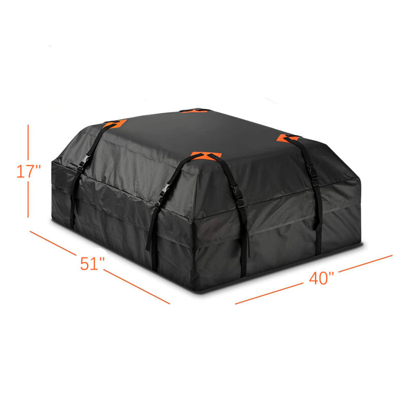 Car Roof Top Rack Carrier Cargo Bag Luggage Storage Cube Travel 600D 21 Cubic