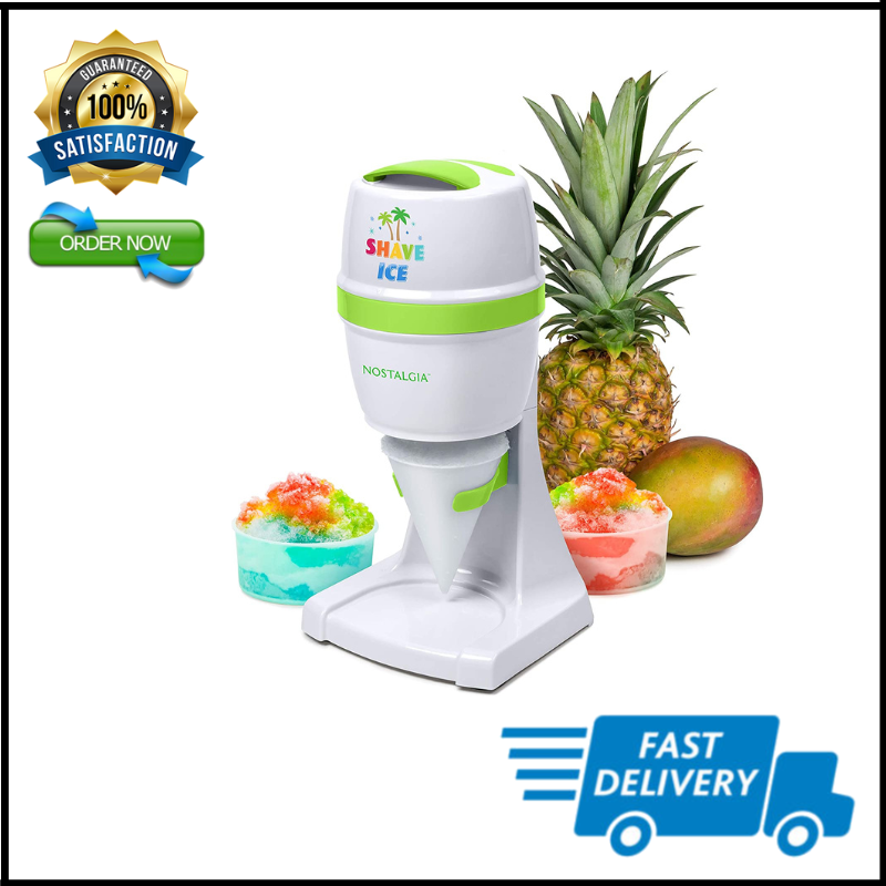 Electric Hawaiian Table-Top Snow Cone Maker, Shaved Ice Machine
