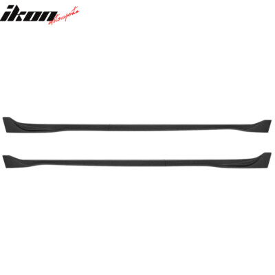 Fits 17-23 Tesla Model 3 4PCS Side Skirts Extension Rocker Panels Matte Black