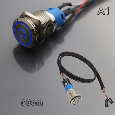 PC Host Start Power SW Button Switch Computer Reset SW Button Switch With Ca WY4