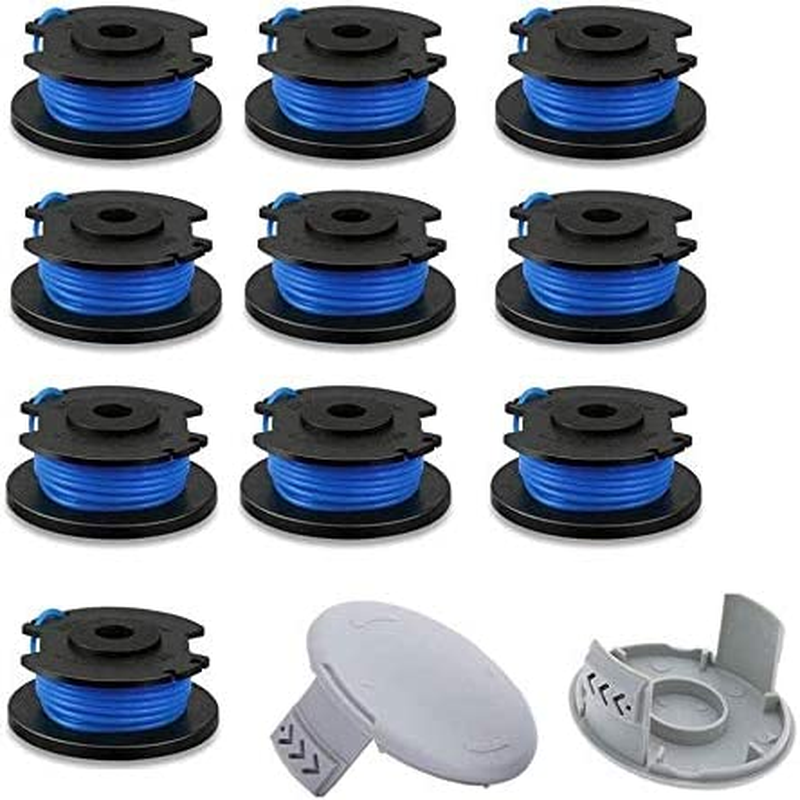 AC14RL3A String Trimmer Replacement Spool Line with 522994001 Cap for Ryobi One+