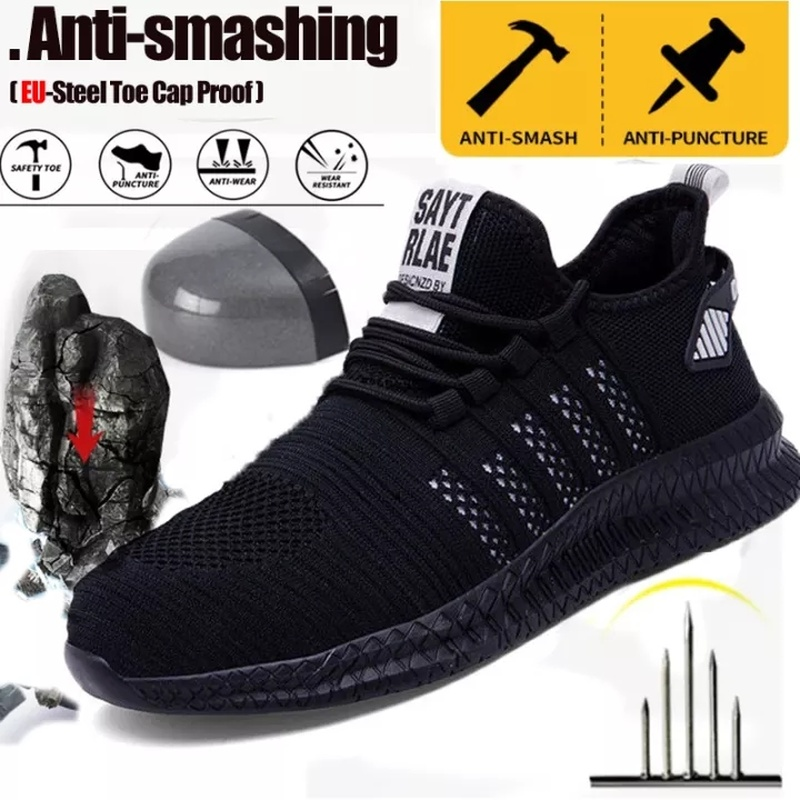 S Waterproof Indestructible Work Boots Sports Steel Toe Safe