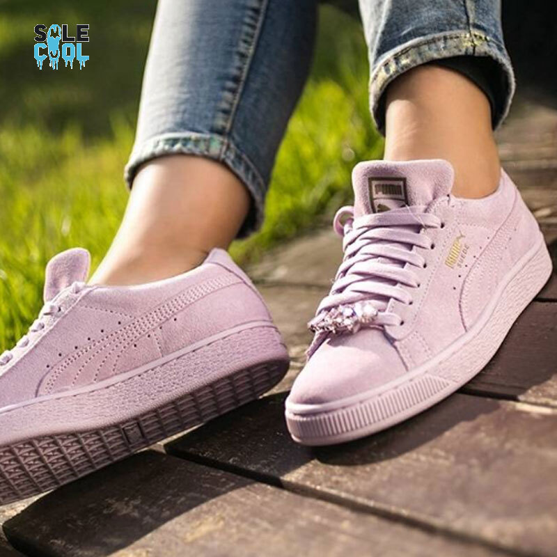 Puma Suede Jewel Jr Purple Sneaker 367618-02 | eBay
