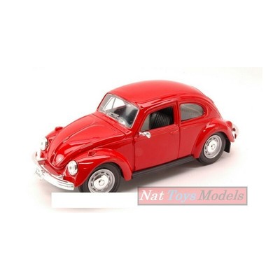 MAISTO MI31926 VW MAGGIOLINO 1973 RED 1:24 MODELLINO DIE CAST MODEL compatibile