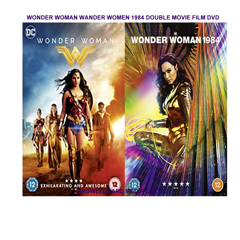 WONDER WOMAN WANDER WOMEN 1984 DOUBLE MOVIE FILM DVD COLLECTION PACK PART 1 2 UK