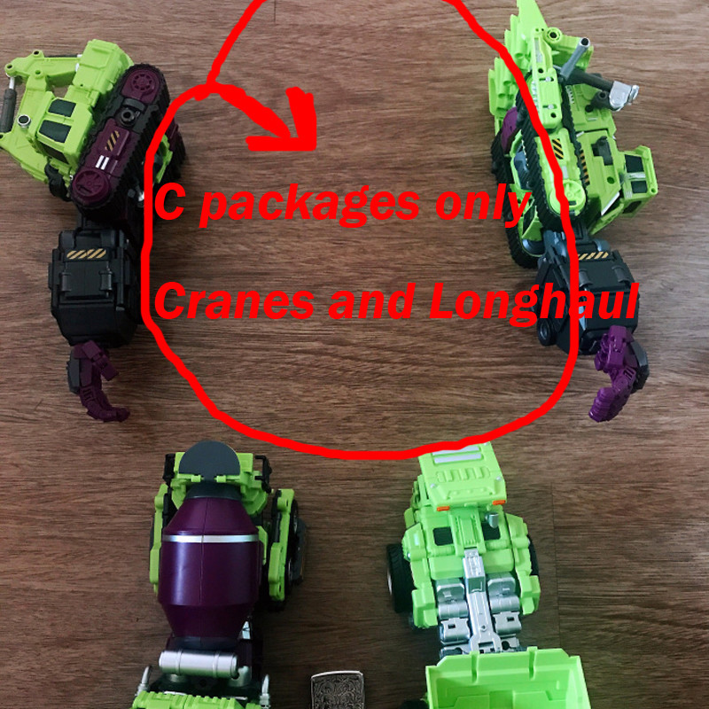 Transformable Toys Jinbao C packaging Devastator Oversized Cranes