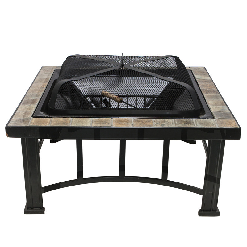 Dobbies Square Fire Pit With Tile Surround in Newton Mearns, Glasgow