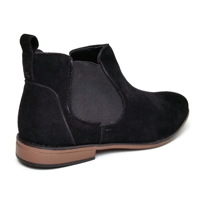 BoohooMAN Men's Black Faux Suede Kanye Chelsea Boots Shoes Size 9 US NEW - Picture 3 of 8