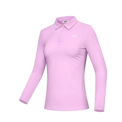 PGM Button Down Women Golf Shirts Elastic Sports Tops Slim Soft Golf Apparel