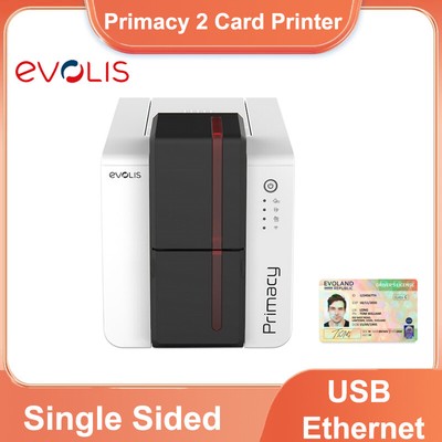 Evolis Primacy 2 Single Side Expert Photo ID Card Printer System USB Ethernet