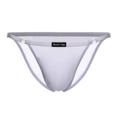 Sexy Men Ice Silk Underwear Briefs Thin Breathable One Size Adjustable Howe Ray 