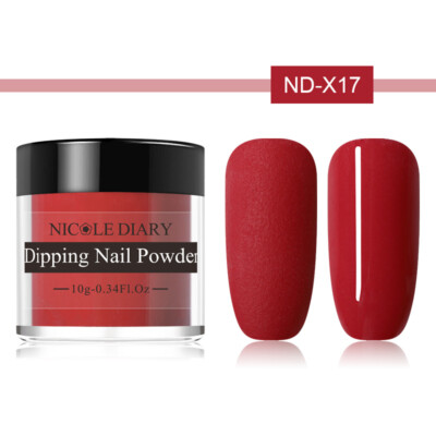 NICOLE DIARY 10g Nail Dipping Powder Dip Liquid No Need Lamp Dryer Cure Nail Art