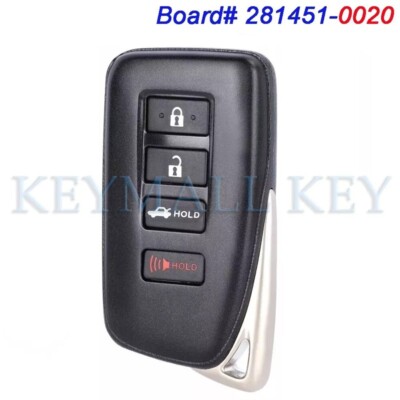281451-0020 Smart Remote Key Fob for Lexus ES300H ES350 GS350 GS450H HYQ14FBA