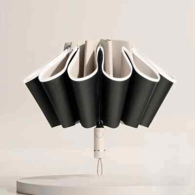Umbrella Fully Automatic Reverse Folding Umbrella Windproof Reflective Stripe