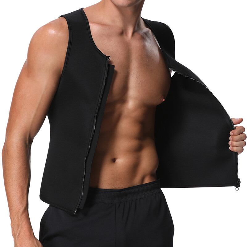 Gynecomastia Compress Tank Tops Men's Slim Body Shaper Sport Athletic Sweat Vest