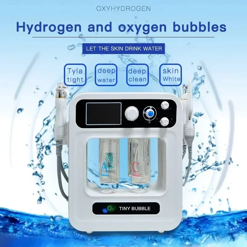 2025 Hot 4 IN 1 Aqua Jet Peel Spa Oxygen Infusion H2O2 AquaSure Skin Scrubber Ti